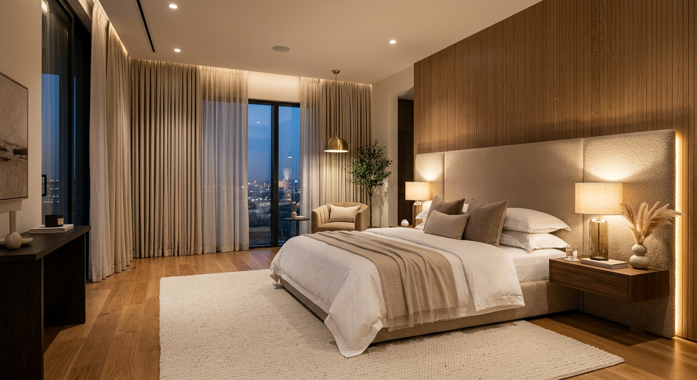 Luxury Night Bedroom Retreat